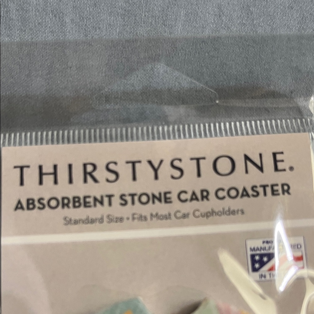 🦩21 - NWT Thirstystone Tropical Flamingo Car Coaster - Picture 3 of 4